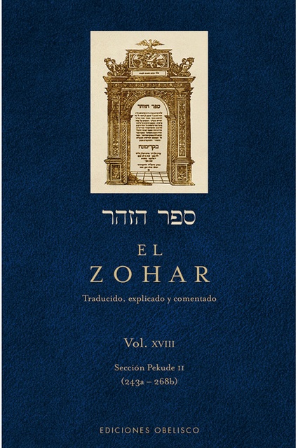 44779-EL-ZOHAR-XVIII-9788415968368